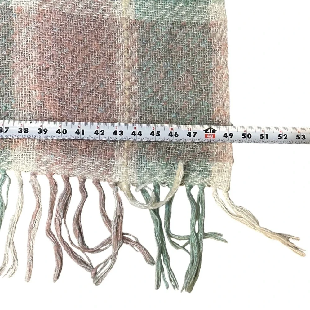 Vintage Churchill Weavers Hand Woven Throw‎ Blanket Plaid Fringed 50